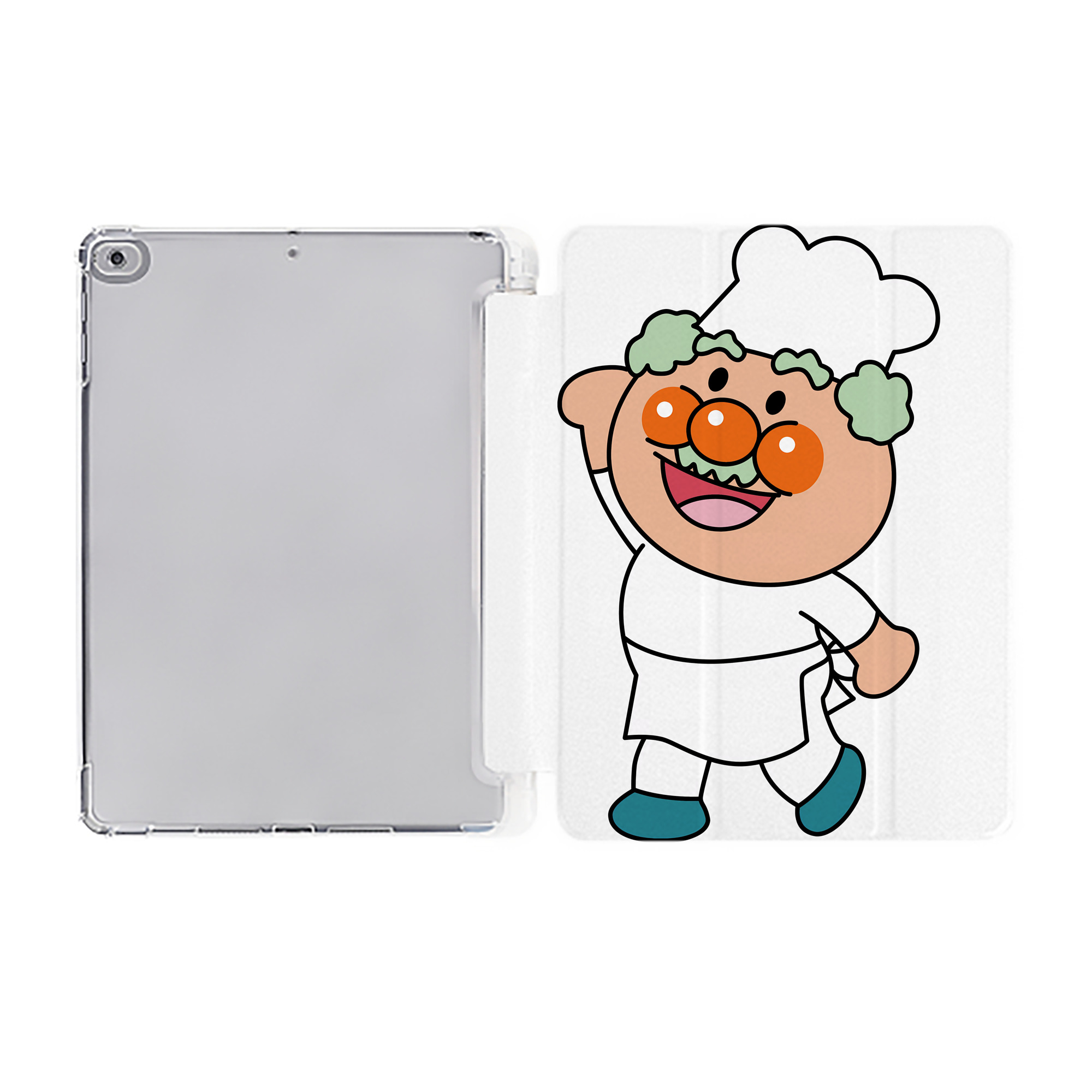 （画像用） アンパンマン Anpanman IPad ケース ペン収納付き 三つ折りスタンド PUレザー×シリコン 対応機種9.5/10.5/10.9インチ